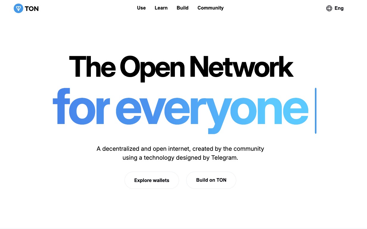 Image Website The Open Network - TON